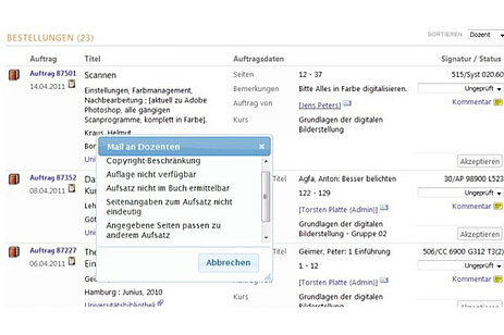 Digitaler Semesterapparat: Mail Kommunikation Digitaler Semesterapparat: Mail Kommunikation