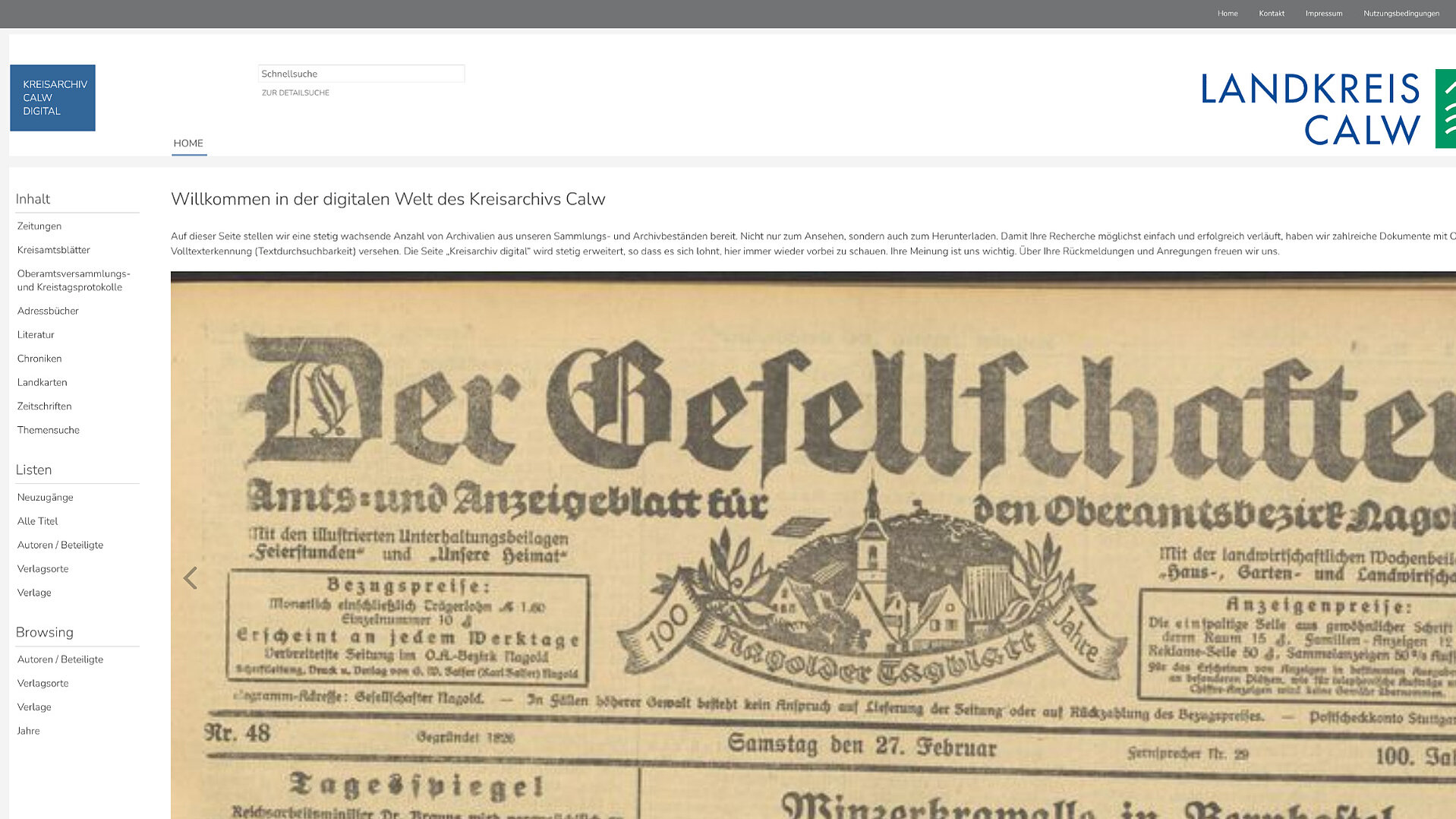 Kreisarchiv Calw